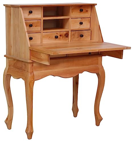Générique Bureau secrétaire 78x42x103 cm Bois d'acajou Massif,Meubles de Bureau,Bureaux-283842