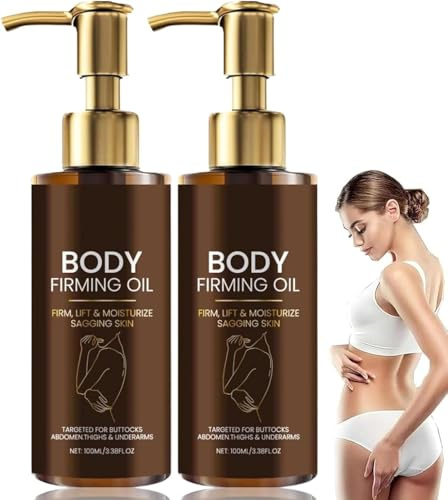 Huile Corporelle Relachement De La Peau, Huile Raffermissante Corps,Glow Remdy Oil,Body Firming Oil,Pour Fesses,Abdomen,Cuisses Et Bras,peaux Fines ridules y sèches, Élasticité (2)