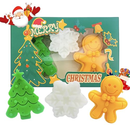 MEITREND - Savon de douche de Noël fait à la main - Coffret cadeau de Noël pour femme