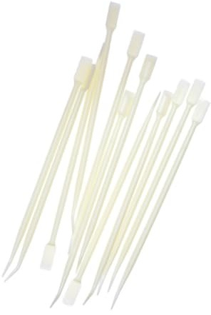 Wimpernlifting Werkzeug aus Abs in Beige für Wimpern | Zubehör zum Anordnen und Reparieren Falscher Wimpern, Komfortabeles Design, Handliche Stäbchenform, 50 Stück