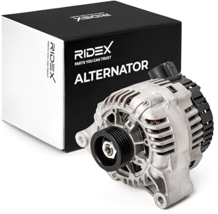 RIDEX 4G1160 Lichtmaschine 97A Generator LiMa 12V Alternator mit Riemenscheibe Kompatibel mit PEUGEOT 206 CC 2D 5705GL 57055Z 9634561480