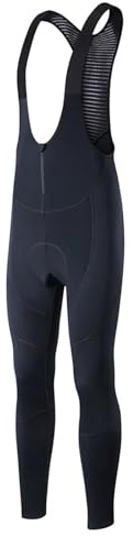 ZNTIHZ Salopette da Ciclismo in Pile Termico Invernale Uomo, Pantaloni Lunghi Imbottiti in Gel con Cerniera for Mountain Bike PRO Team per Sport all'Aria Aperta E Ciclismo(L)