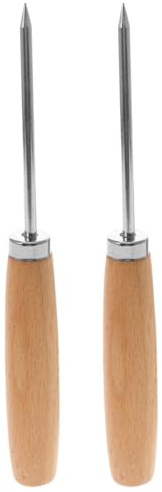 iplusmile Punteruolo per Ghiaccio Strumento Multiuso Set 2pezzi in Acciaio Inossidabile Impugnatura Comoda per Rompere Pezzi di Ghiaccio per Bar