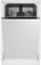 Beko DIS16R10 Fully Integrated Slimline Dishwasher - Silver/Black Control Panel with Fixed Door Fixing Kit - E Rated