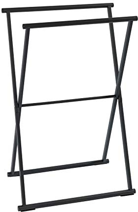 WENKO Handtuchständer Lava Schwarz matt, Maße (B x H x T): 53.5 x 80.5 x 35 cm