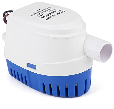 Automatische Bilgepumpe, 1100GPH 12V Bilge Tauchpumpen Boots Lenzpumpe Marine Bilge Pumpe Tauchpumpe Bilgenwasser-Pumpe mit Schwimmschalter Elektrische Wasserpumpe