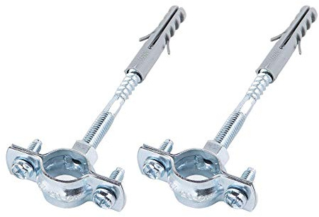(2 Stück) Metallrohrhalterungen Clips Klemmen für Rohre mit einem Durchmesser von 20-25 mm (2)