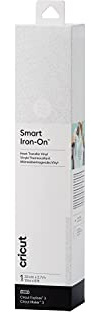 Cricut Smart Iron-On Heat-Transfer Vinyl | 1 Sheet | 33cm x 2.7m | Glitter White, (9ft), 2009062
