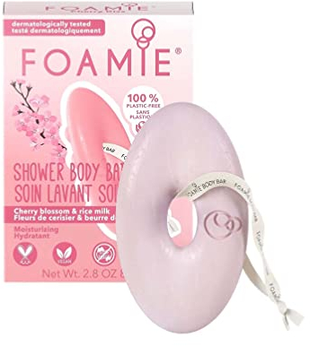 Foamie Doccia Schiuma Solido Ritual Sakura con Latte di Riso – Idratazione intensa per tutti i tipi di pelle – 100% Vegano, senza plastica & silicone, 80 g