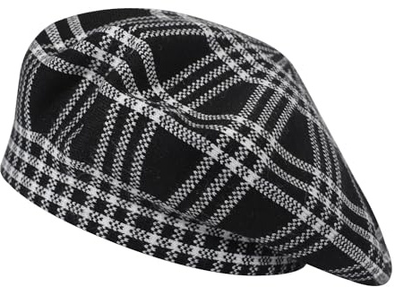 ZLYC Damen Winter Baskenmütze Französische Barett Doppelschicht Warm Beret