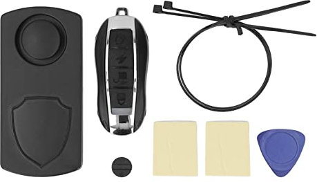 Alarma de Motocicleta, 115dB Alarma de Seguridad de Motocicleta Sensor de Movimiento de Vibración Antirrobo Sonido de 3 Campanas a Prueba de Agua para Bicicleta Scooter Eléctrico