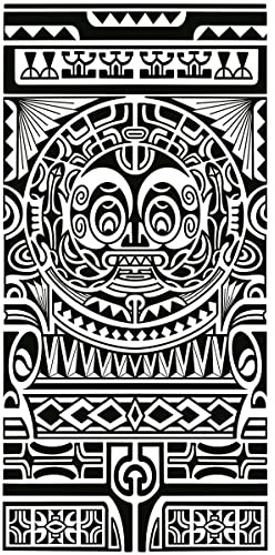 - Tattoo Your Style - Temporäre Tattoos Maori Unterarm - 1 Blatt von Männer Fake Tattoos | Unterarm Tätowierung | Schwarz | Wasserfest | Erwachsener