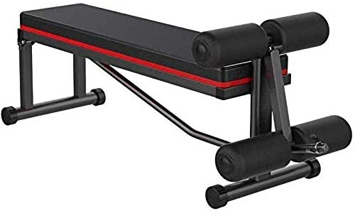 Hantelbank, multifunktionale Hantelbank, Heim-Sit-Ups-Fitnessgeräte, klappbare Hantelbank, Pressbank, Fitnessstuhl, einfache Installation, maximale Belastung 200 kg