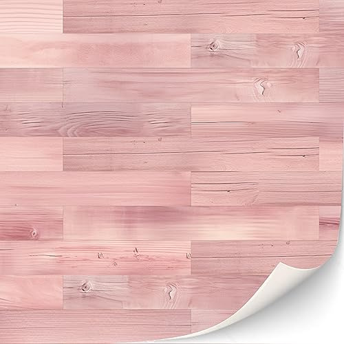3 Sheets Self-Adhesive Flooring for Dollhouse 1:12 Scale (Pink Parquet)
