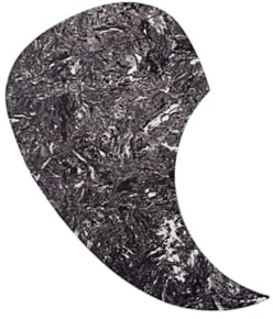 Gitarren Schlagbrett 128mm für Akustikgitarre Gq420 | Marmorfarbenes Design, Selbstklebend, Kratzfeste Schutzfolie aus Celluloid und Pvc