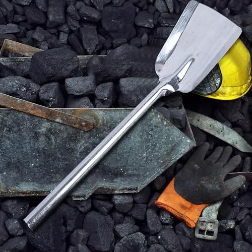 Coal Hand Shovel Scoop - Iron Fireplace Ash Shovel for Wood Stove, Fire Pit, Charcoal Grill, and Pizza Oven Cleaning - Multi-Purpose Camping, Kitchen & Snow Shovel Tool for Home Use (16in) (20in)