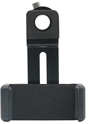 Microscopio Adaptador de teléfono móvil for microscopio, Clip de teléfono Ajustable de 25-28mm, Adaptador de Ocular de microscopio, Rosca de Montaje de 1/4 para trípode