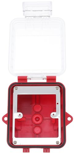 OSALADI Manual Alarm Button Guard Emergency Stop Button Protective Cover for Fire Call Points Quick Installation Compatible - for Public and Commercial Spaces