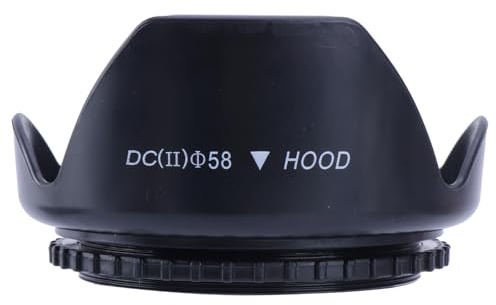 Paraluce a Forma di Fiore da 58 mm Per 1100D 650D 550D 600D 500D 450D 18-55mm Accessori Per E Fotografia Ombra Della Macchina Fotografica Caso Fondamentali Azione Sport Kit Bag