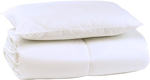 Baby Quilts Anti Allergy - 4.5 Tog 120cm x 150cm Junior/Toddler Cot Bed Duvet and Pillow Set White