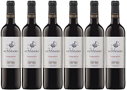 Altozano Tempranillo - Vino V.T. Castilla - 6 botellas de 750 ml - Total: 4500 ml
