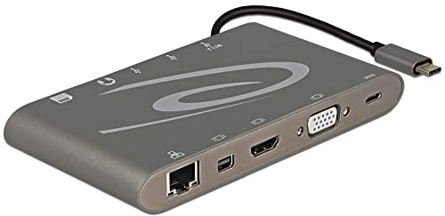 Delock USB Type-C 3.1 Dockingstation 4K 30 Hz dunkelgrau