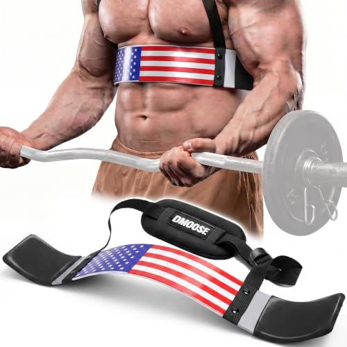 DMoose Fitness Arm Blaster für Bizeps und Trizeps - Premium Nackenpolster Unterstützung mit verstellbaren Riemen - Bicep Blaster für Krafttraining und Bizeps Workout Ausrüstung