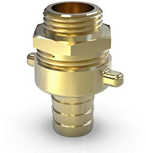 ABA Beul 55007.004.2 Standrohrverschraubung mit Flügelmutter 1/2 x 13 mm, Messing