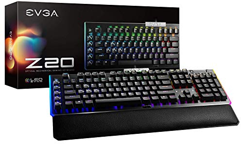 EVGA Z20 RGB Optical Mechanical (Linear Switch) Gaming Keyboard US Layout 811-W1-20US-KR Black
