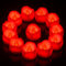 PChero LED Red Tea Lights Candles with Timer, 12 Pack LED Flameless Battery Tealight Fake Candles Flickering for Wedding Christmas Table Decorations Home Room Decor