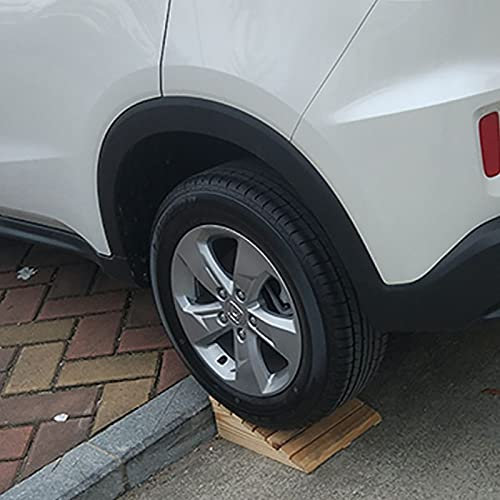 Holzrampe für Auto, Motorrad, tragbare Schwellenrampe, Bordsteinrampe, Rampen für Rollstühle, Auffahrrampen für Treppen, Roller zu Hause (Size : 33.8x30x13cm/13.3x11.8x5.1in)