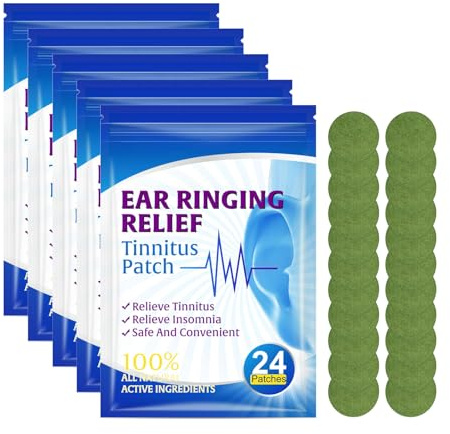 Luhaka Tinnitus Relief Treatment Ohrpflaster, Tinnitus-Pflaster, Tinnitus-Linderung bei Ohrensausen, Tinnitus-Linderungspflaster, lindert effektiv Ohrensausen (120 Patches)