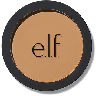 e.l.f. Bronzer infusé d'apprêt, maquillage durable et sans budget, léger et à construire, application lisse et facile, végétalien et sans cruauté envers les animaux, Tan O' Clock