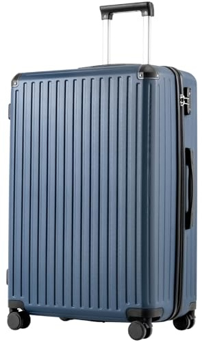 COOLIFE 28 Inch Large Suitcase – Hardshell Trolley Lightweight ABS+PC