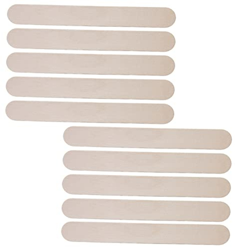 FRCOLOR Bastoncini per Applicare la Cera Depilatoria in Legno, 10 Pezzi, Spatole per Ceretta Professionale, Strumenti per Depilazione a Casa e Salone, Abbassalingua per Ceretta Sicura
