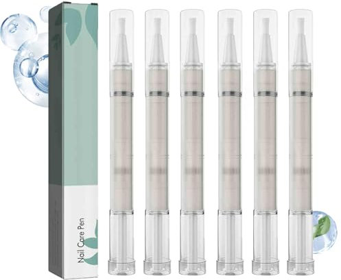 6 Stück Nail Care Pen mit Teebaumöl,Nail Care Pen Nagelpflegestift Gepflegte Fingernägel & Fußnägel, Enthält Schilf und Vitamin E, um Feuchtigkeit zu spenden und zu pflegen