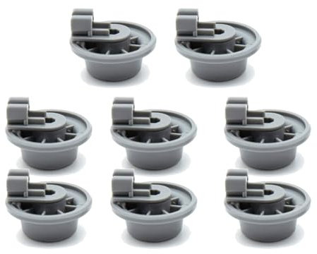 Set mit 8 Ersatzrollen für die untere Zahnstange, Geschirrspüler-Ersatzteile für Geschirrspüler, für leise Leistung