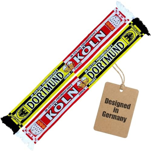 Generisch Köln-Dortmund Freundschaftsschal (Strickschal)