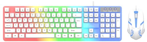 Xuanxi Tastiera Da Gioco Con Cavo E Combo LED Retroilluminato Tastiere Meccaniche 104 Tasti Accessori PC Ergonomico Combo Per Il Gioco