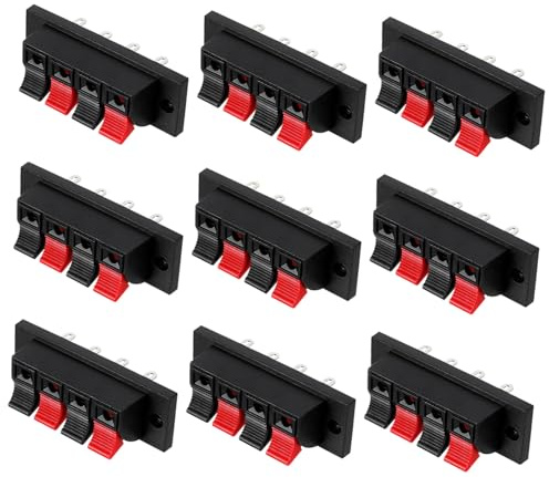 UTHCLO 10pezzi Connettori Vie Per Altoparlante Accessorio Professionale Per Installazione Impianto Audio Domestico e Auto
