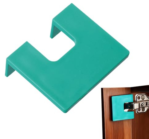 Türscharnier Montageschablone, ABS 6,6 * 5,5 * 2,5cm, Werkzeug Zur Montage Von Türscharnieren, Türzargen Scharnier Bohrschablone, Für Den Innenausbau In Wohnungen, Holzbearbeitung, Küchenschränke