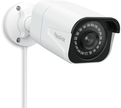REOLINK 4K/8MP Wired Security PoE IP Camera, Human/Vehicle/Pet Detection, Time-Lapse, 100ft IR Night Vision, Work with Smart Home, Up to 512GB microSD Card, Outdoor/Indoor Surveillance, RLC-810A