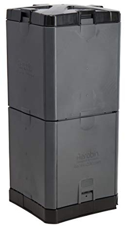 Aerobin-200 Insulated Compost Bin, 55 Gallon – Converts Organic Waste to Compost in Half the Time – Home Composter Perfect for Kitchen Scraps & Garden Waste