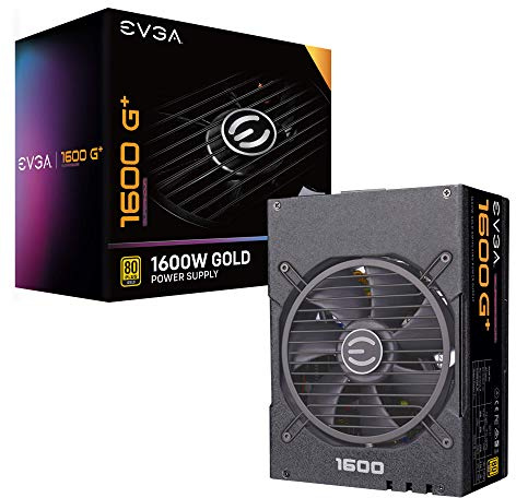 EVGA Supernova 1600 G+, 80+ Gold 1600W, Fully Modular, 10 Year Warranty, Includes Free Power On Self Tester, Power Supply 220-GP-1600-X1