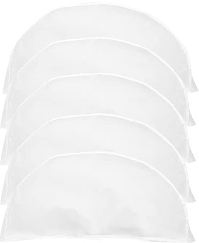 OUNONA 5Pcs Garment Shoulder Covers Hanging Clothes Protectors Clear Breathable Suit Covers for Men Women Coats Jackets Dress Closet Storage Cover