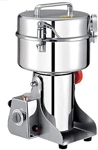 Molinillo de granos eléctrico Molino superfino 800G Molinillo de maíz eléctrico Pulverizador de acero inoxidable Molienda Comercial para cocina Hierba Especias Pimienta Café para trituración de dosis