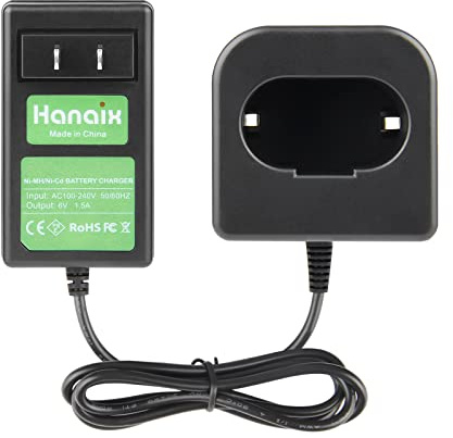 Hanaix Ni-MH/Ni-CD Charger for Paslode 6V Battery 404717 B20544E