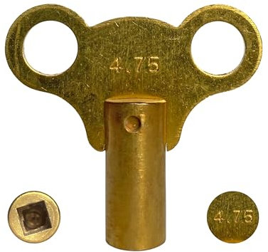Radiator Bleed Key - 9 Sizes to Choose from - 4.75mm / 4.75 mm (Tolerance 4.65-4.85mm)