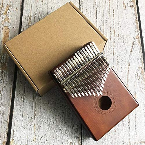 CAZARU Daumenklavier 17-Tasten Kalimba Massivholz Daumen Finger Klavier Spielen Gitarre Holz Musikinstrument tragbar