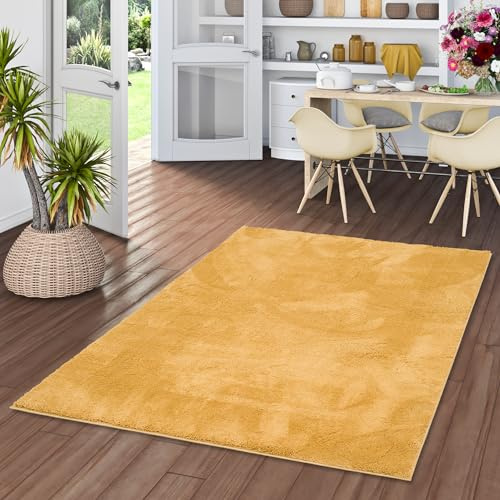 Pergamon Luxus Super Soft Hochflor Langflor Shaggy Teppich Einfarbig Wohnzimmer Schlafzimmer Kinderzimmer